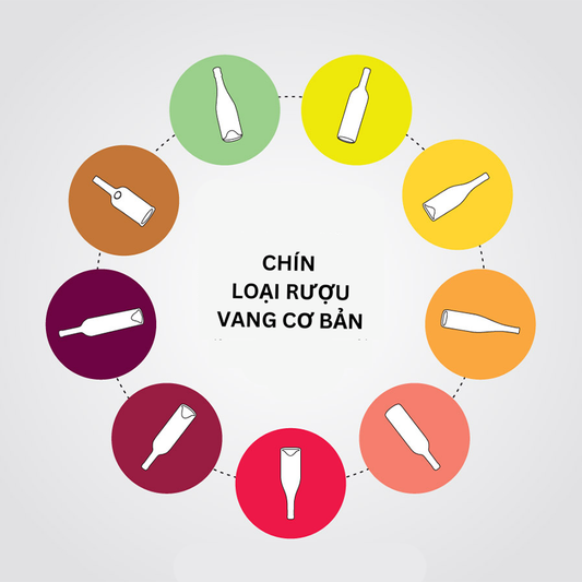 9 Loại Rượu Vang Cơ Bản