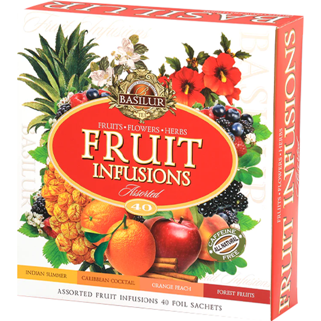 Basilur Fruit Infusions Assorted 40 Envelopes