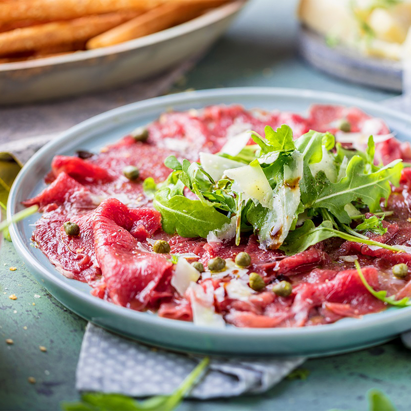 Beef Carpaccio & Arugula Lettuce