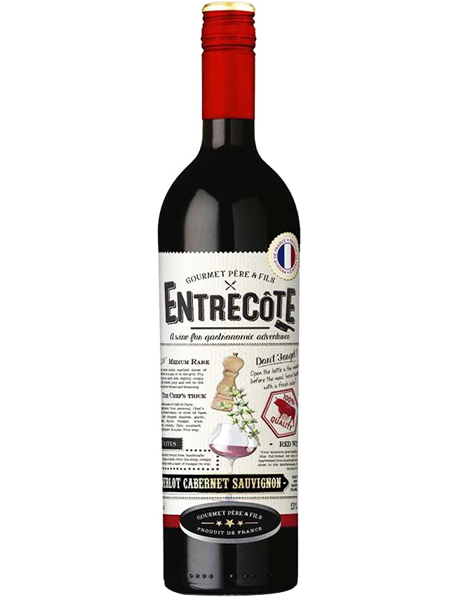 Rượu Vang Đỏ Gourmet Pere & Fils Entrecote Merlot – Cabernet Sauvignon