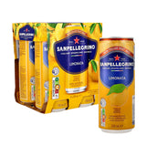 LIMONATA – SAN PELLEGRINO – NƯỚC GIẢI KHÁT VỊ CHANH CÓ GA 330ML x 24 LON