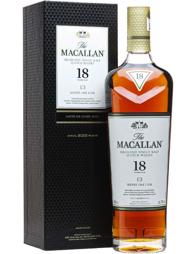 Macallan Sherry Oak 18 Years Old