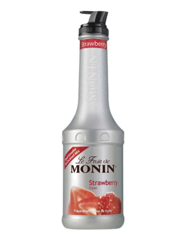Monin Syrup Strawberry Puree - Mứt sệt nghiền (Dâu) 1000ml