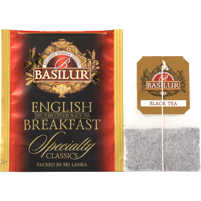 Trà Đen Ceylon Basilur English Breakfast – Specially Classic - 50g (Hộp Giấy)