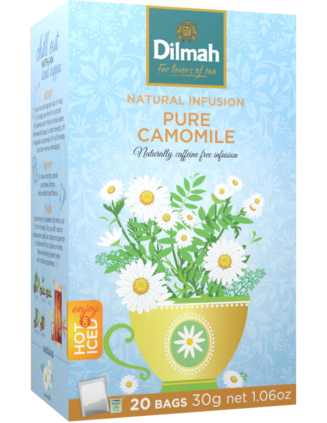 Trà Thảo Mộc Hoa Cúc Nguyên Chất Dilmah Camomile Tea Bags 30g