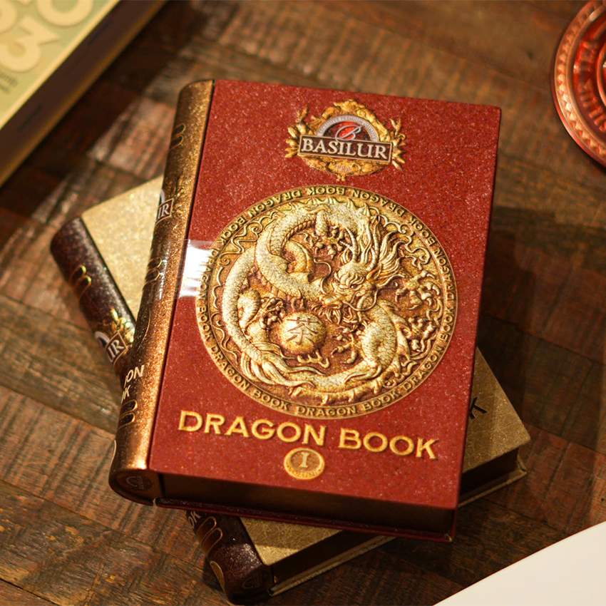 Trà Đen Ceylon Basilur - Rồng Huyền Thoại - Dragon Tea Book Vol 1 - 100g (Hộp Thiếc)