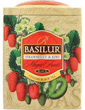 Trà Đen Ceylon Basilur Cao Cấp Vị Dâu Tây & Kiwi – 100g (Hộp Thiếc)