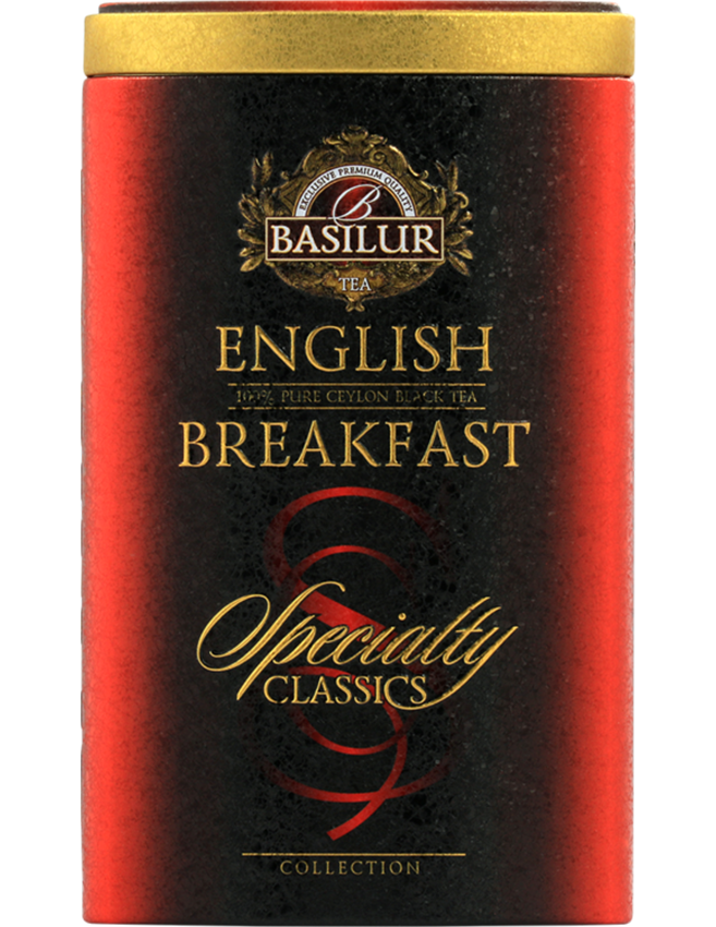 Trà Đen Ceylon Basilur English Breakfast Cao Cấp – 100g (Hộp Thiếc)