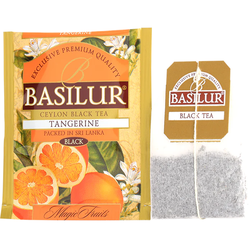 Trà Đen Ceylon Basilur Vị Cam Quýt – 40g (Hộp Thiếc)