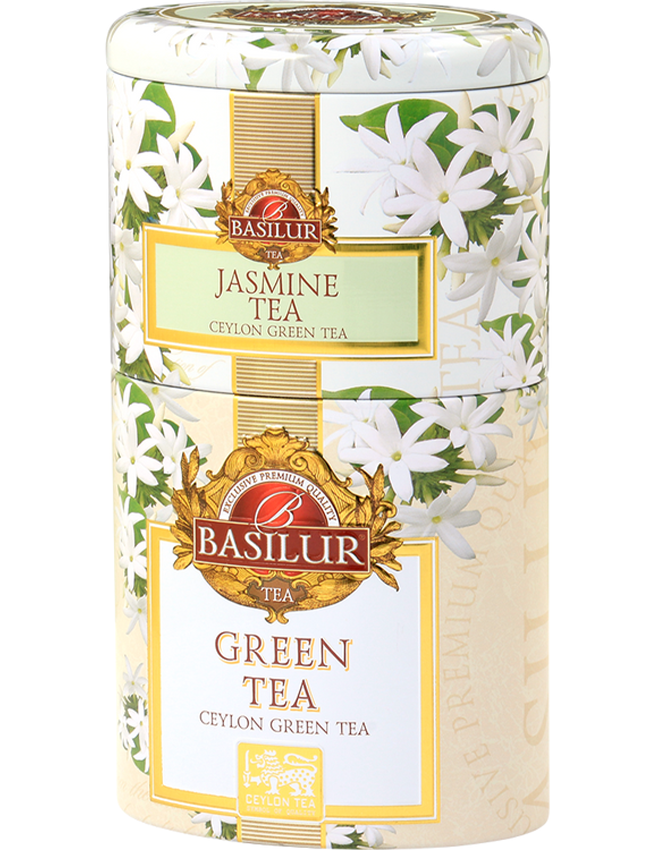 Trà Xanh Ceylon Basilur Ướp Hoa Nhài 100g (Hộp Thiếc)