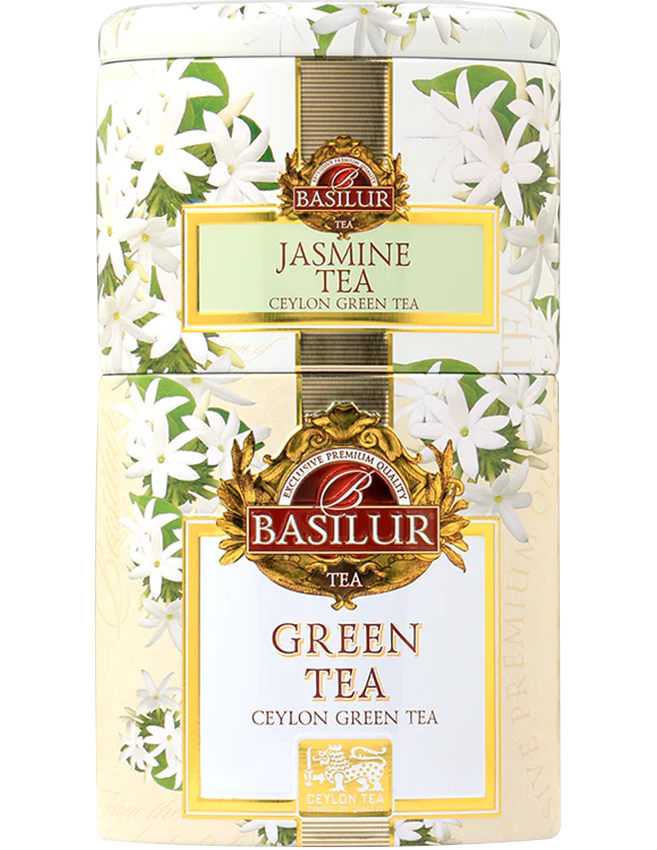 Trà Xanh Ceylon Basilur Ướp Hoa Nhài 100g (Hộp Thiếc)